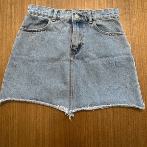 Denim mini skirt